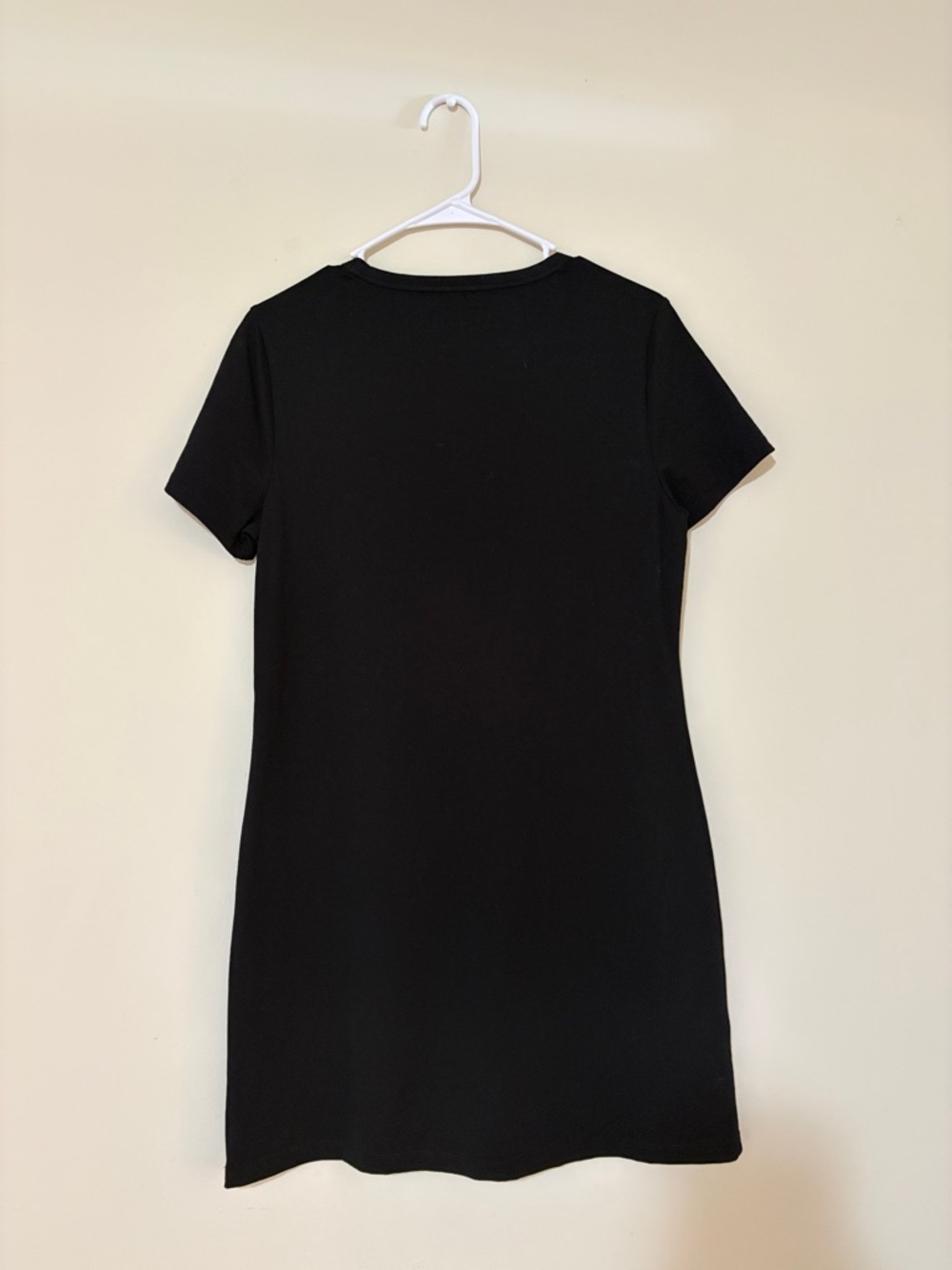 Black T-shirt Dress with Calvin Klein Patch - Picture 4 of 4